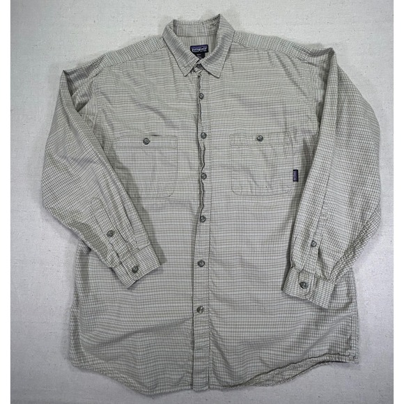 Patagonia Other - Patagonia Men's Large Plaid Shirt‎ Button Long Sleeve Outdoor Organic Cotton